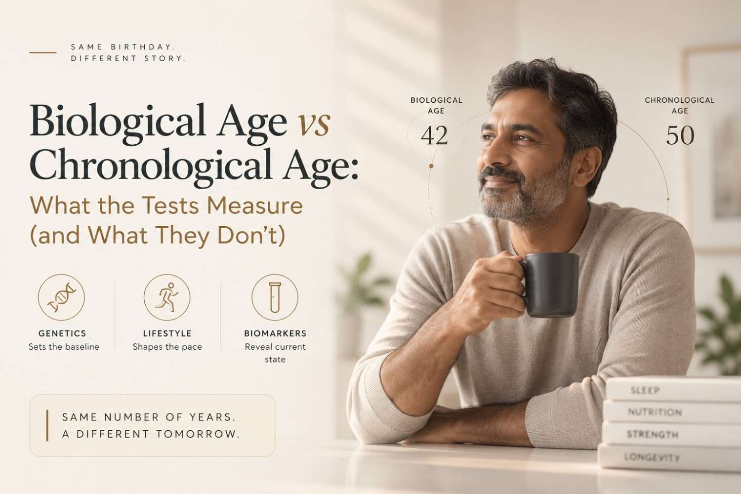 Biological Age vs Chronological Age: What the Tests Measure (and What They Don't)